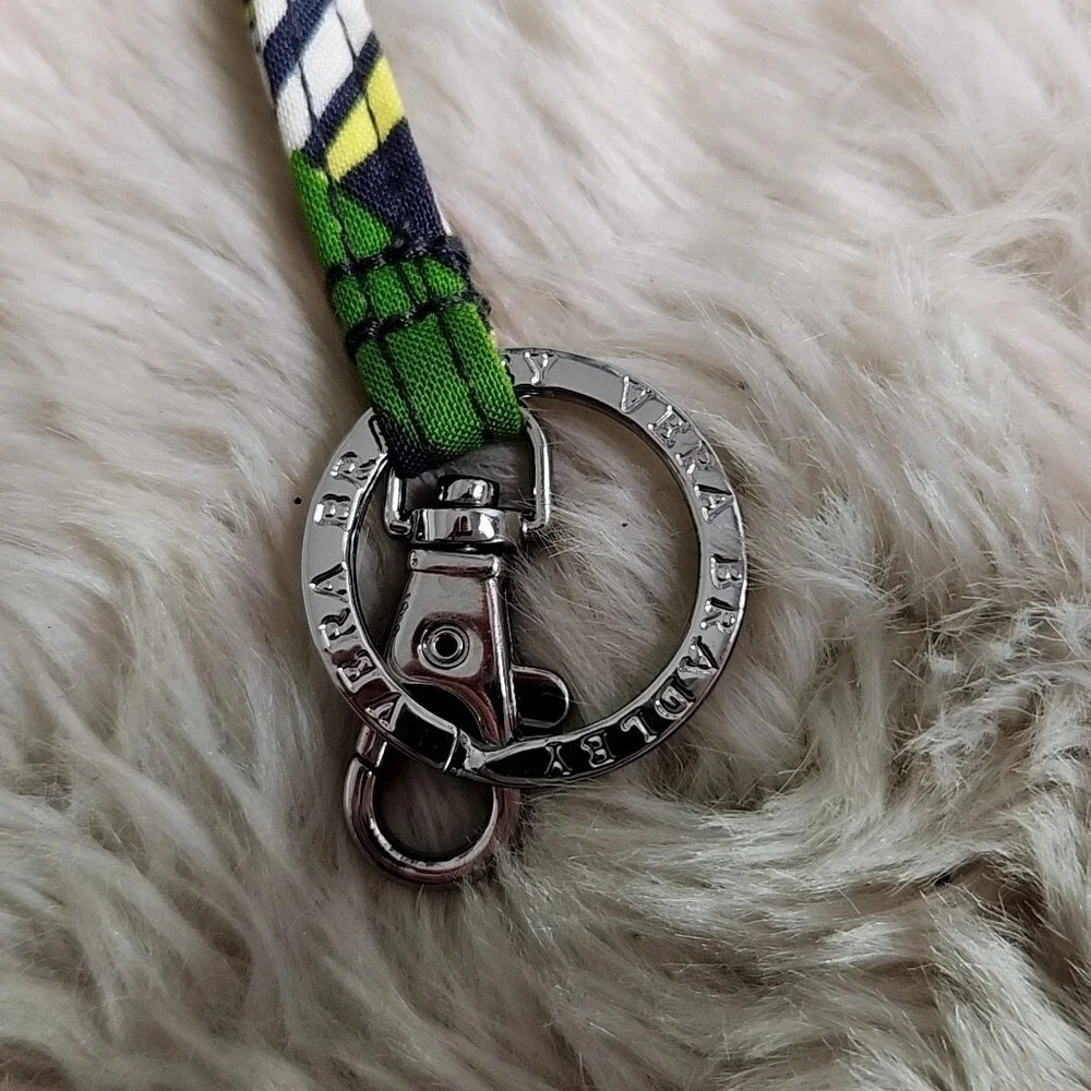 Vera Bradley Breakaway Lanyard W Keyring Blue Floral